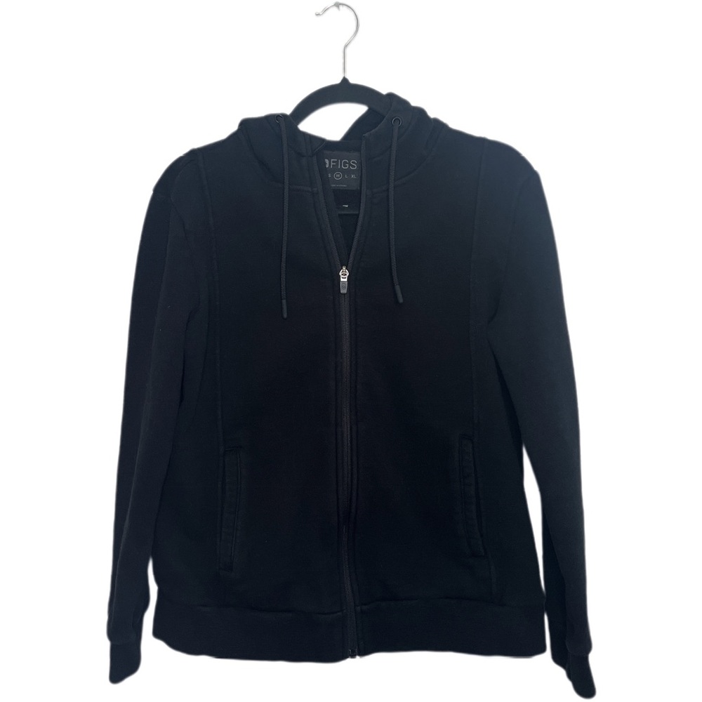 FIGS Essential Hoodie in Black women’s size Medium